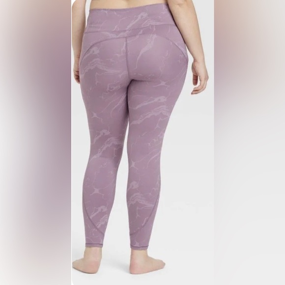 NWT Women's Flex High Rise 7/8 Leggings All In Motion Purple L #LX10 - Picture 4 of 7